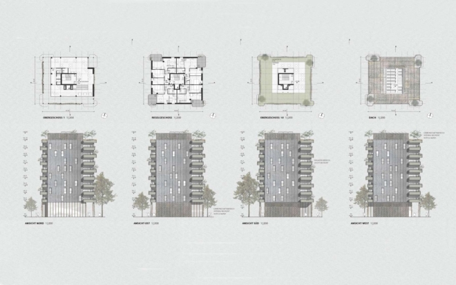 Prati di Gries - edificio residenziale in legno (01)