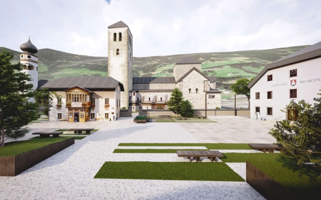 Nuova sistemazione Piazza del Magistrato, 2017 - San Candido (BZ)